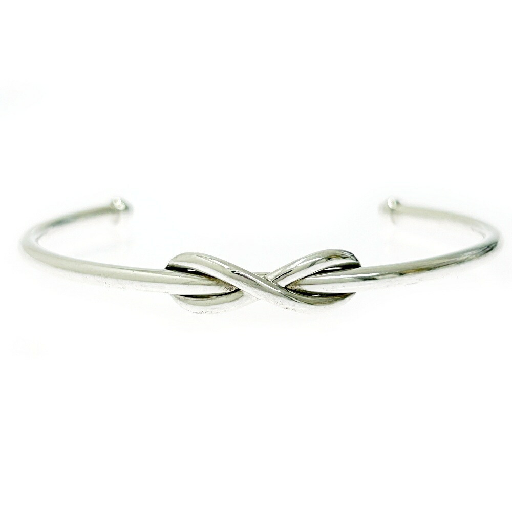 TIFFANY Co Silver Infinity Bangle - image 1